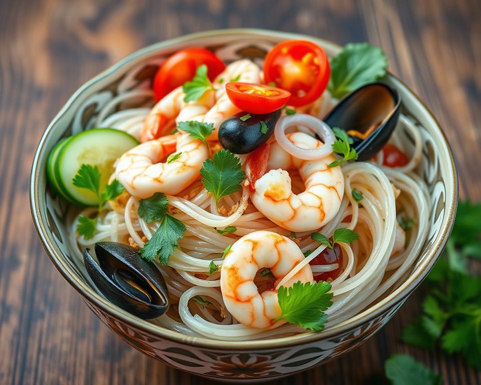 thai seafood glass noodle salad calories